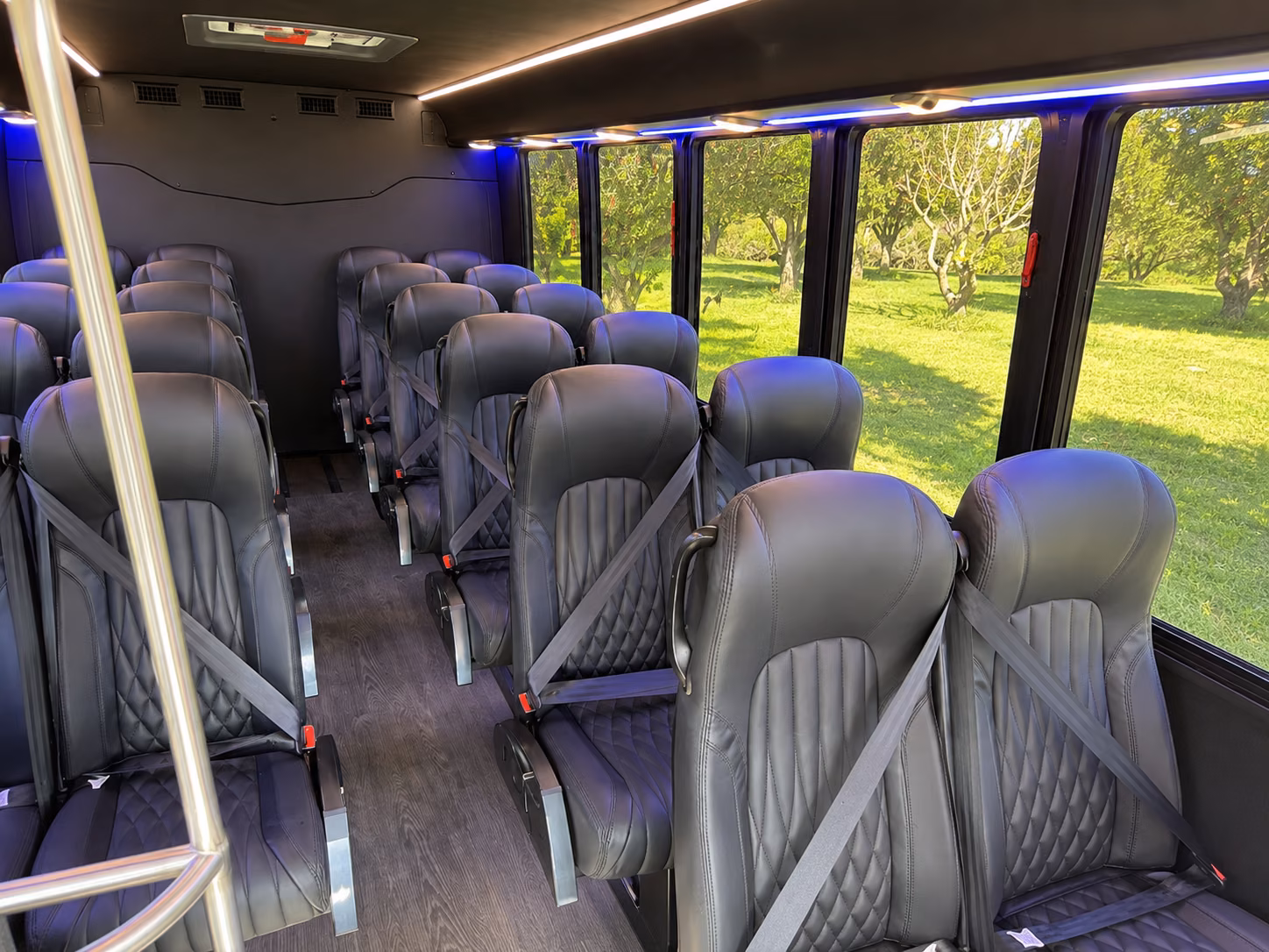 johnson city 18 passenger minibus inside