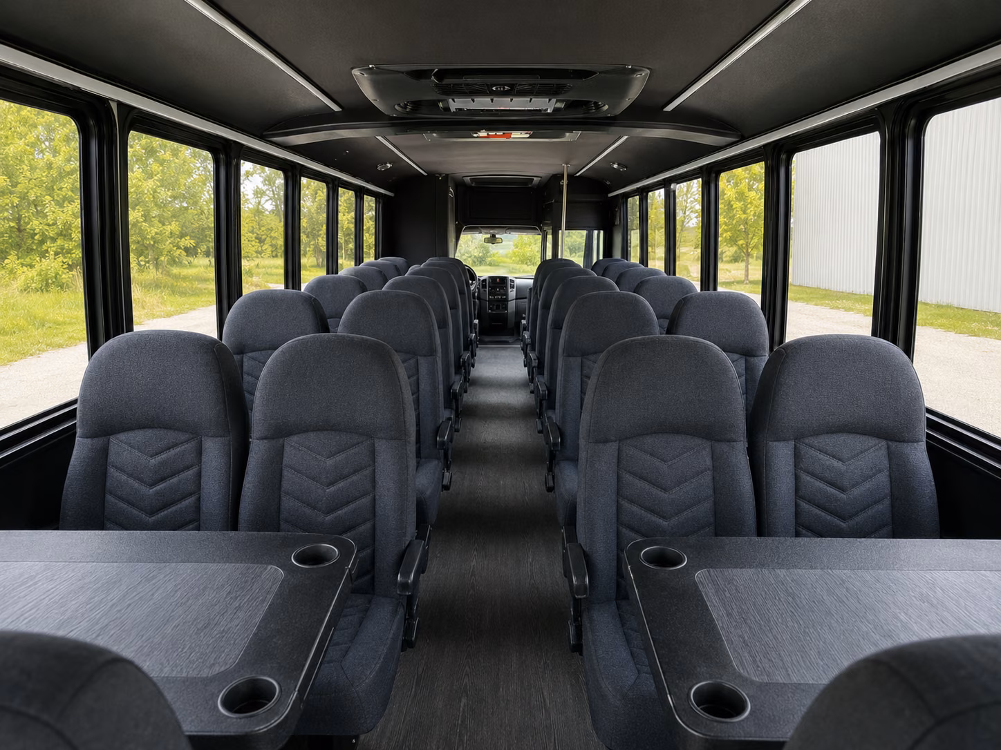 johnson city 18 passenger minibus interior