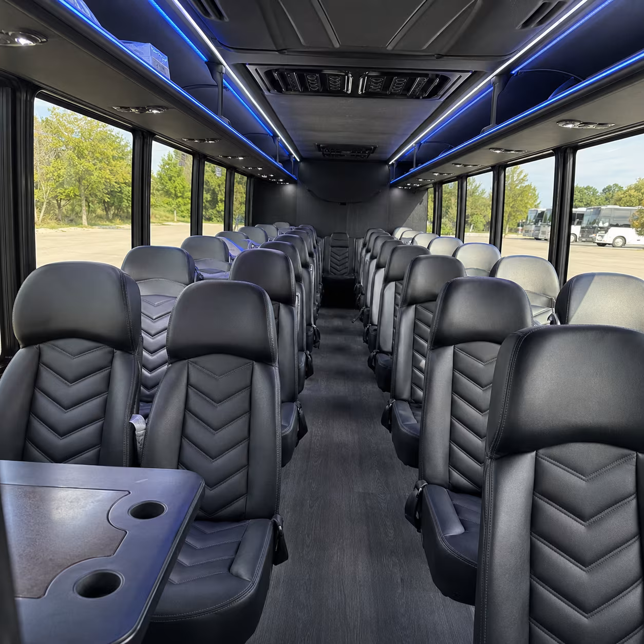johnson city 25 passenger minibus interior