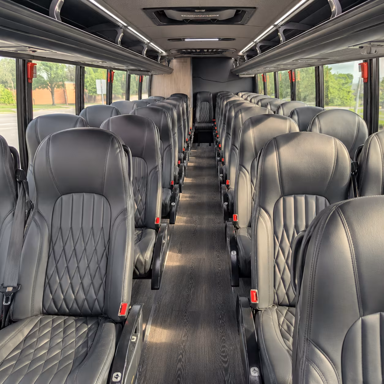 johnson city 28 passenger minibus inside