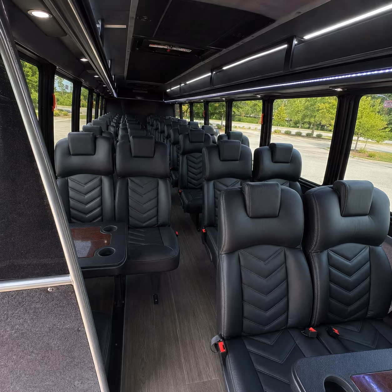 johnson city 35 passenger minibus inside