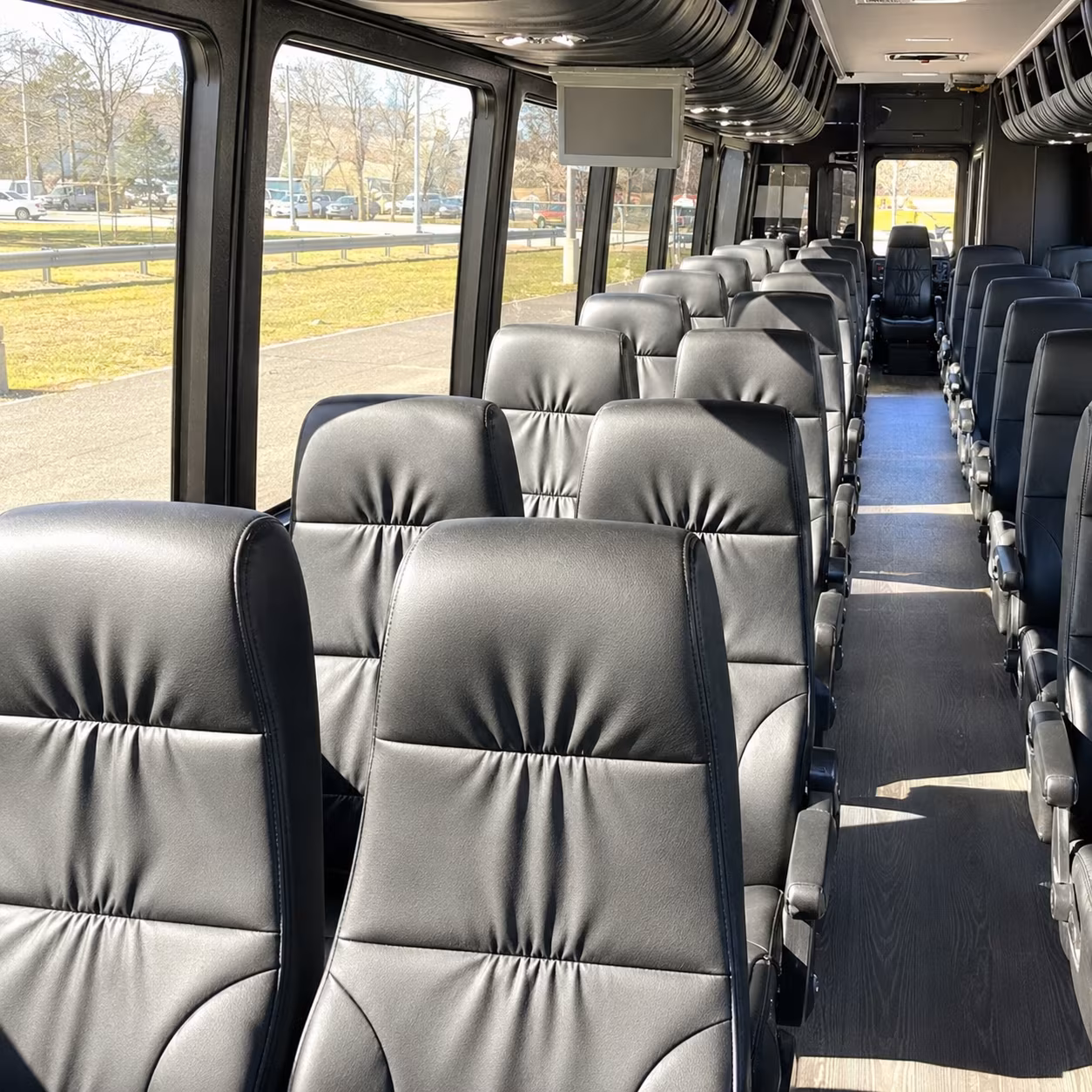 johnson city 35 passenger minibus interior
