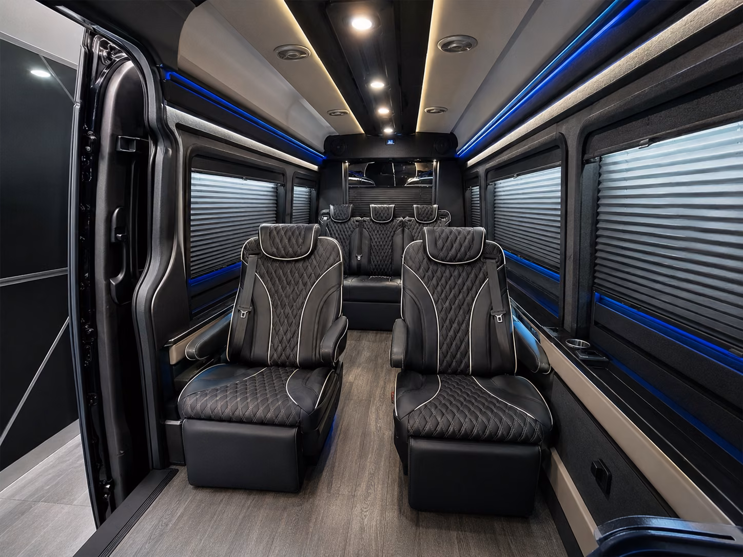 johnson city sprinter van with driver inside